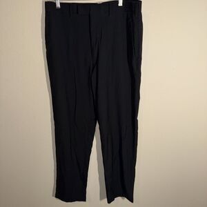 Kenneth Cole Reaction Men’s Flat Front Dress Pants Black